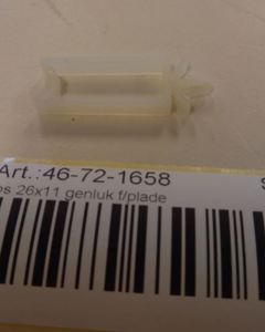 Cable clips 26x11 reclosing f/plate